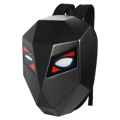 Motorcycle Duffel Bag Riding Backpack App Bluetooth Control LED Eyes Pattern Luminous Hard Shell Full Helmet Rider Helmet Bag
