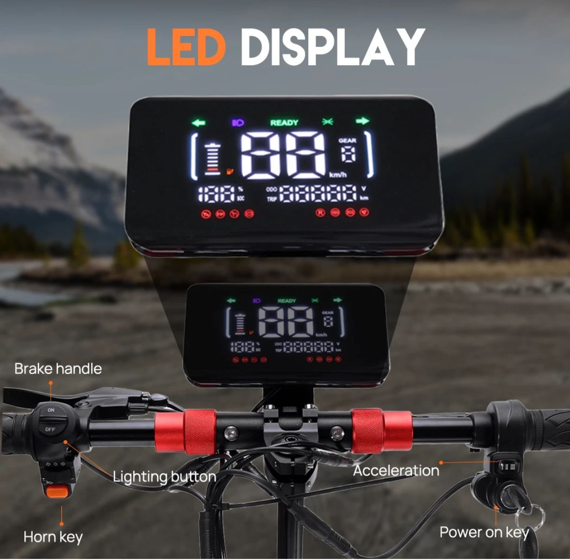 🔥 Big 2000W Electric Scooter - Built for Power & Performance