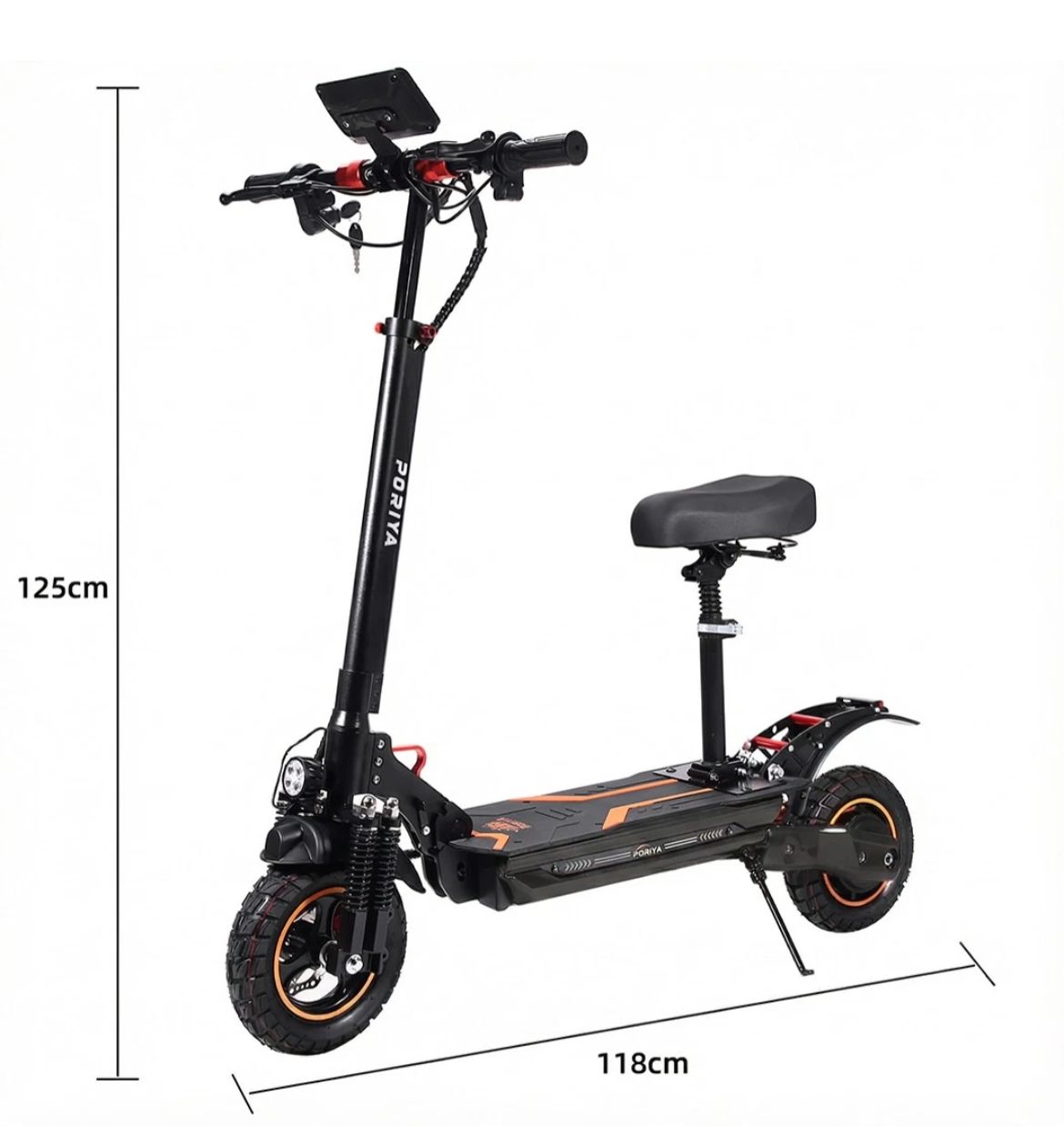 🔥 Big 2000W Electric Scooter - Built for Power & Performance