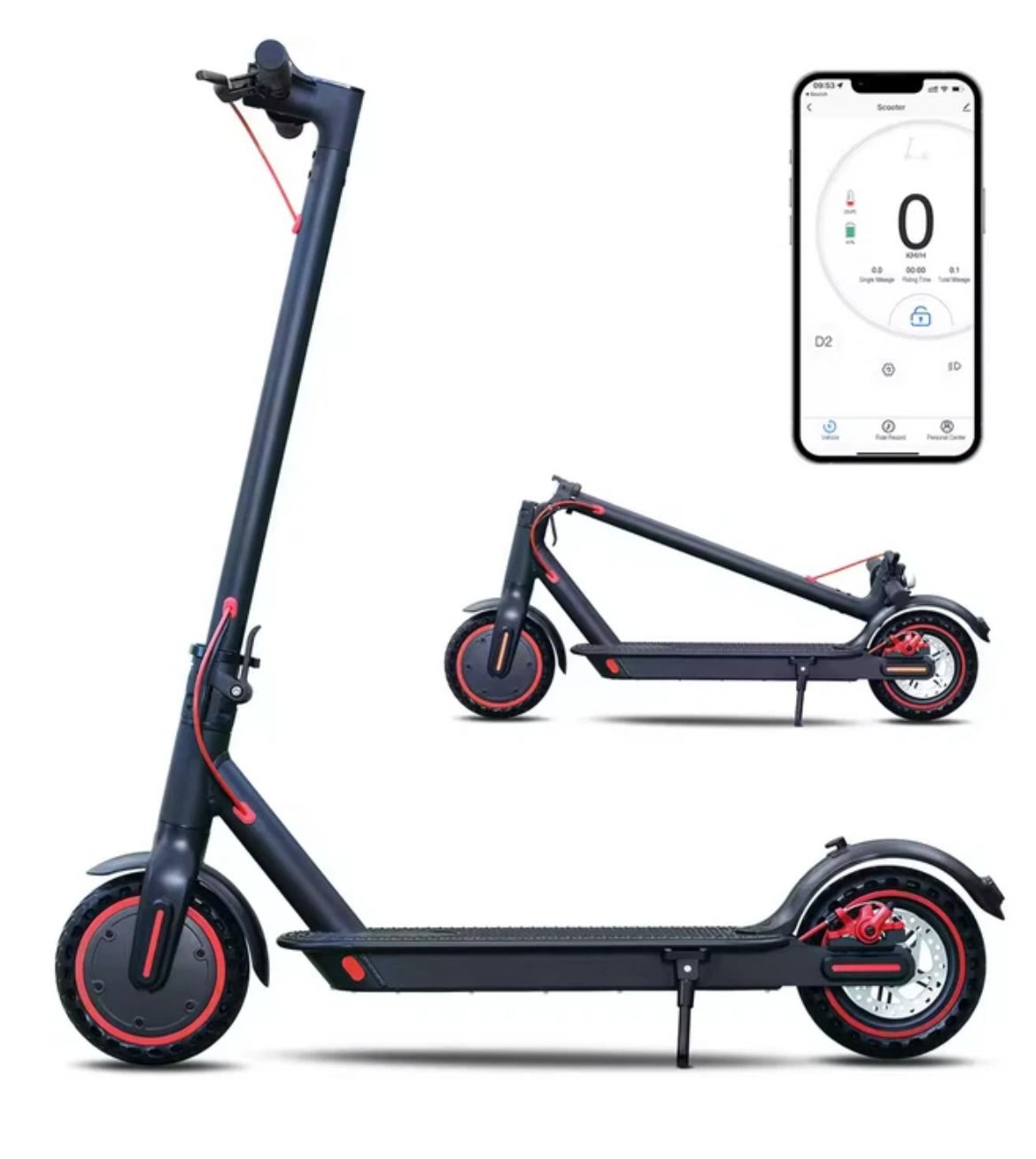 Electric Scooter 900W - Foldable Adult Commuter with Long Range Battery