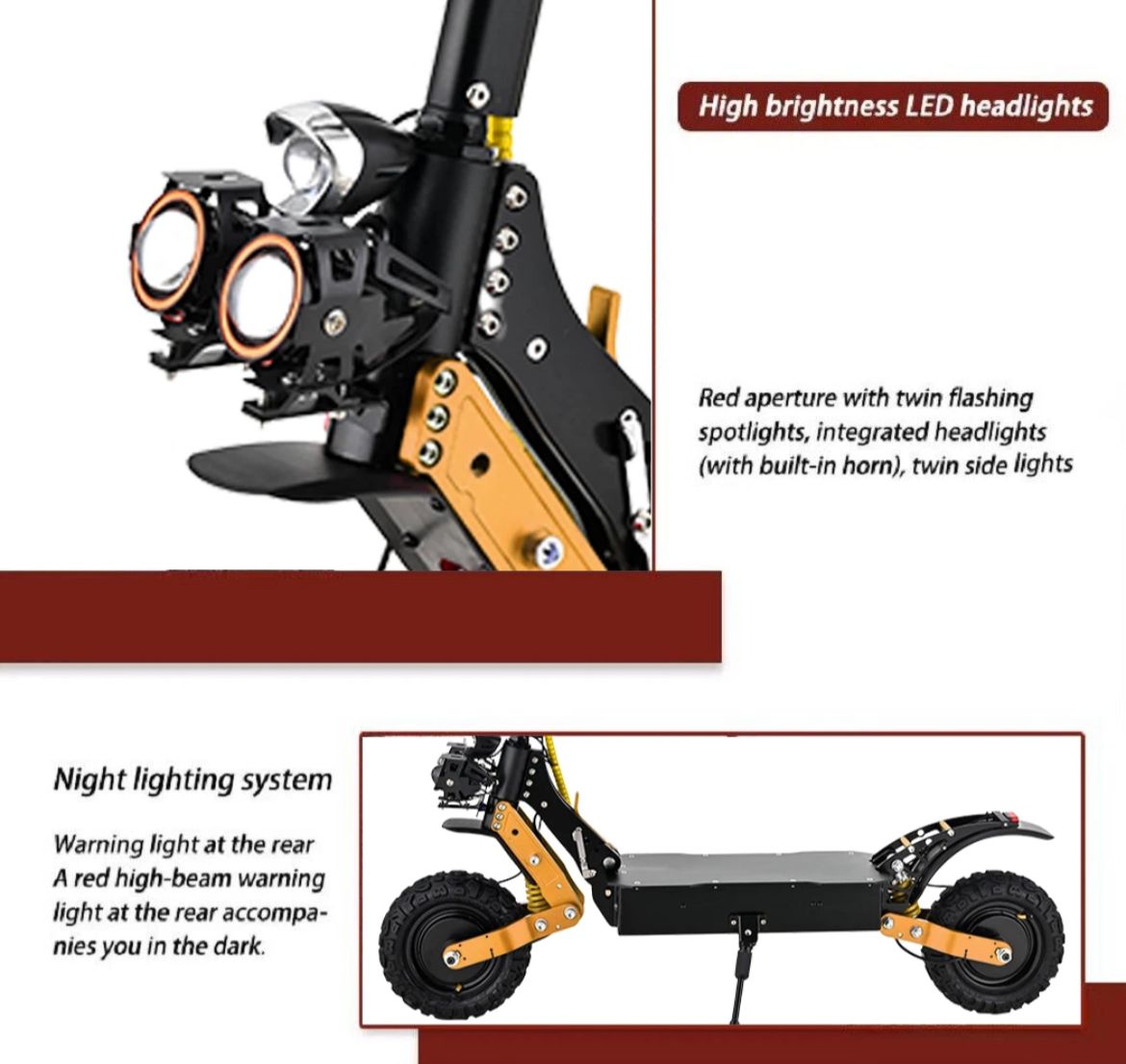 High-Performance 4000W Dual-Motor Electric Scooter
