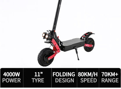 High-Performance 4000W Dual-Motor Electric Scooter