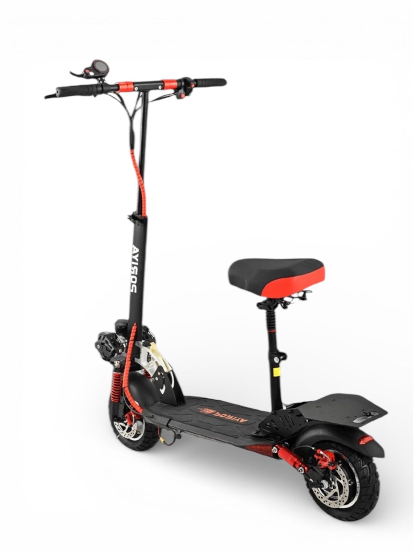 2000W Electric Scooter with Rear Wing - 50km Range, Off-Road Tires, Detachable Seat