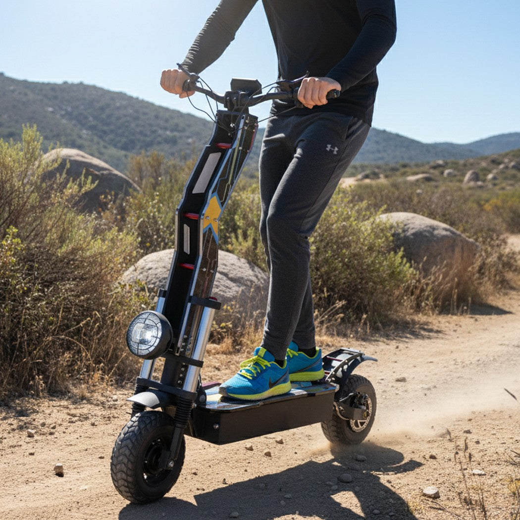 PORIYA 3500W 80KM/H Electric Scooter NFC Start Adult Foldable RGB off Road