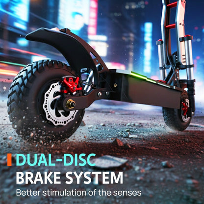 PORIYA 3500W 80KM/H Electric Scooter NFC Start Adult Foldable RGB off Road