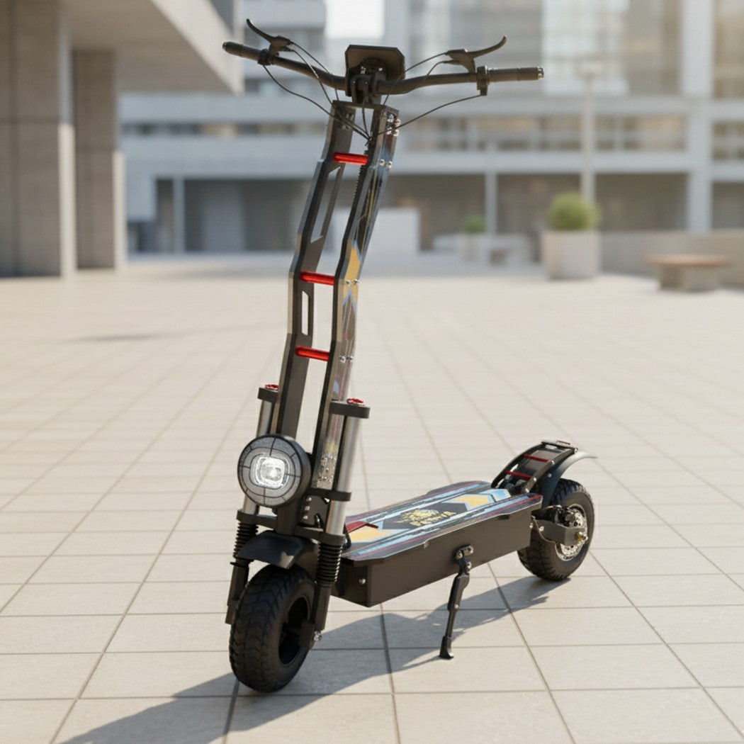 PORIYA 3500W 80KM/H Electric Scooter NFC Start Adult Foldable RGB off Road